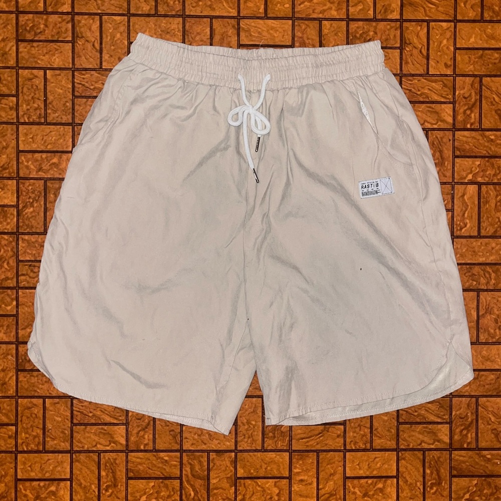 Tan baggy shorts